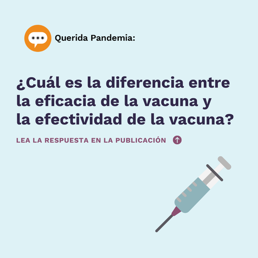 ¿Cuál Es La Diferencia Entre La Eficacia De La Vacuna Y La Efectividad ...