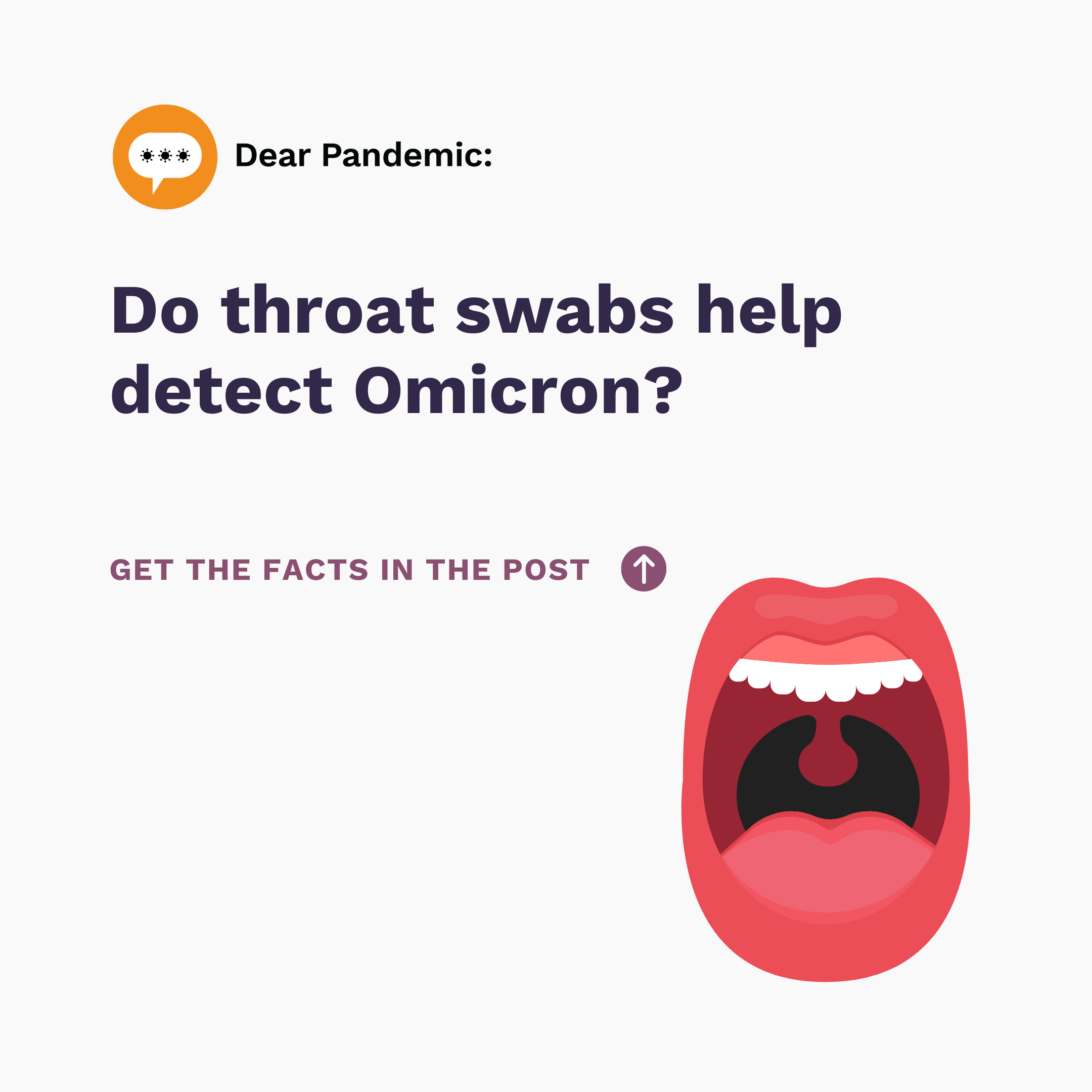 Do throat swabs help detect the Omicron variant? — Those Nerdy Girls