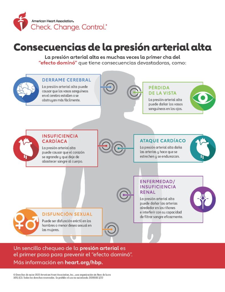 La presión arterial alta es un factor de riesgo de varios problemas de ...