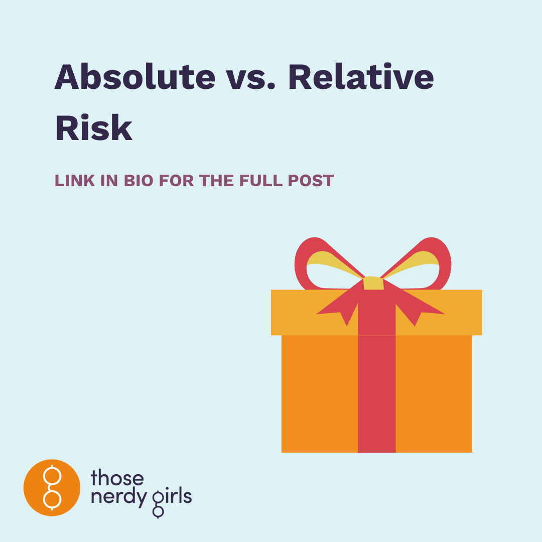 Relative Vs Absolute Risk Examples Absolute vs Relative Risk — Those Nerdy Girls